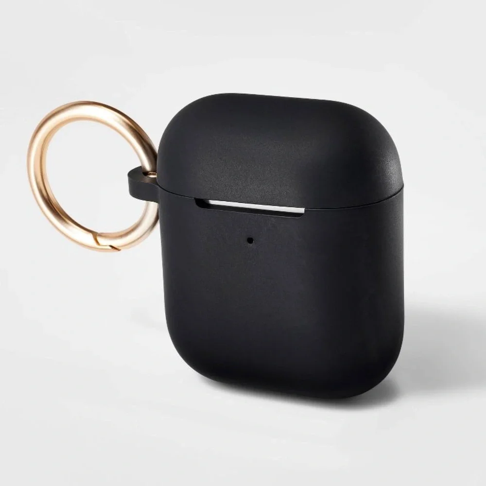 HeyDay Black AirPods Case Cover with Gold Ring – NWT